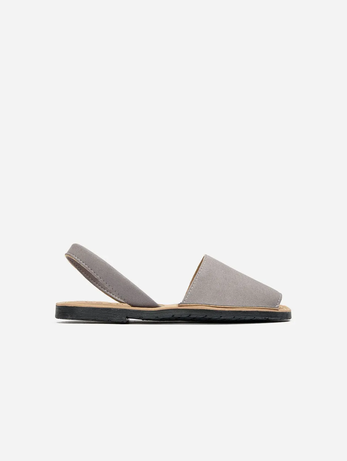 Rambu Damen Vegan Wildleder Menorca Sandalen | Grau