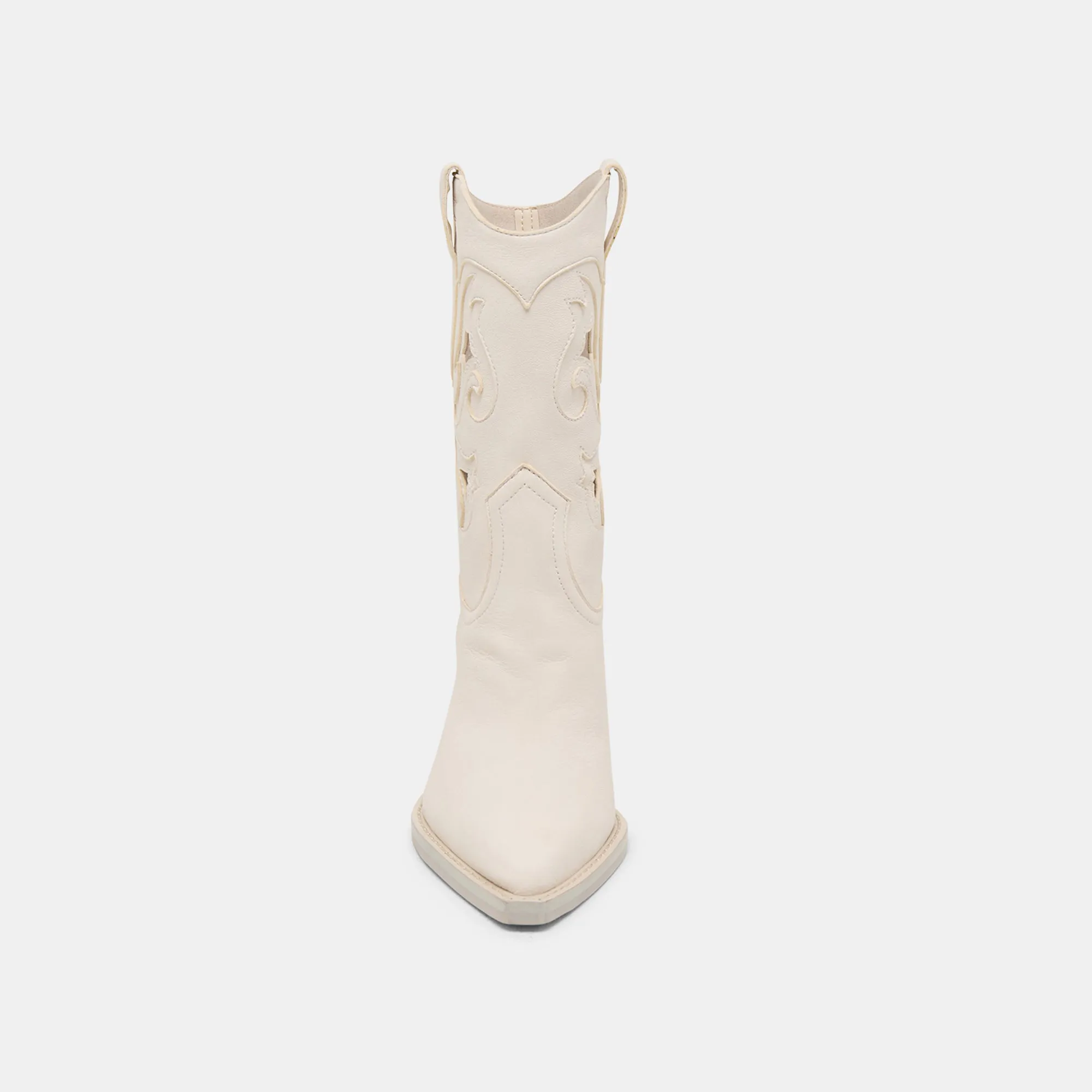 RAVENA STIEFEL IN OFF-WHITE NUBUCK