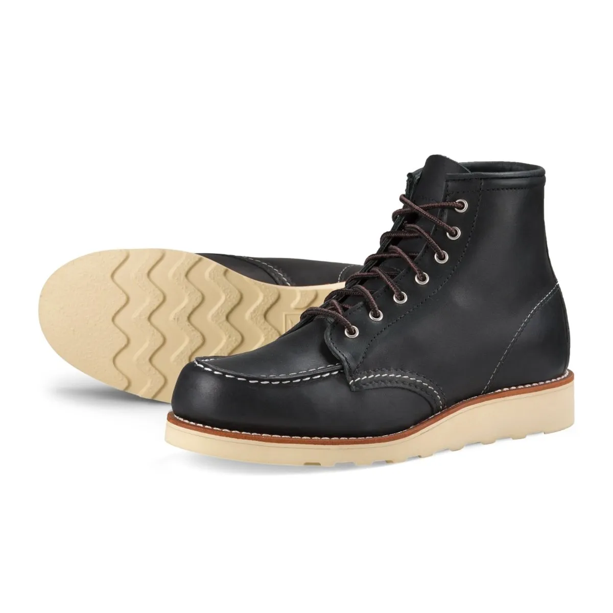 Red Wing Damen 6-Zoll Classic Moc 3373 Schwarz