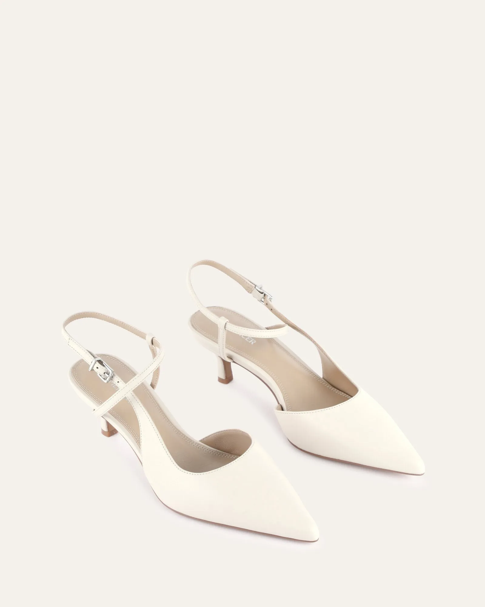 RICKI MID HELLS OFF WHITE LEDER