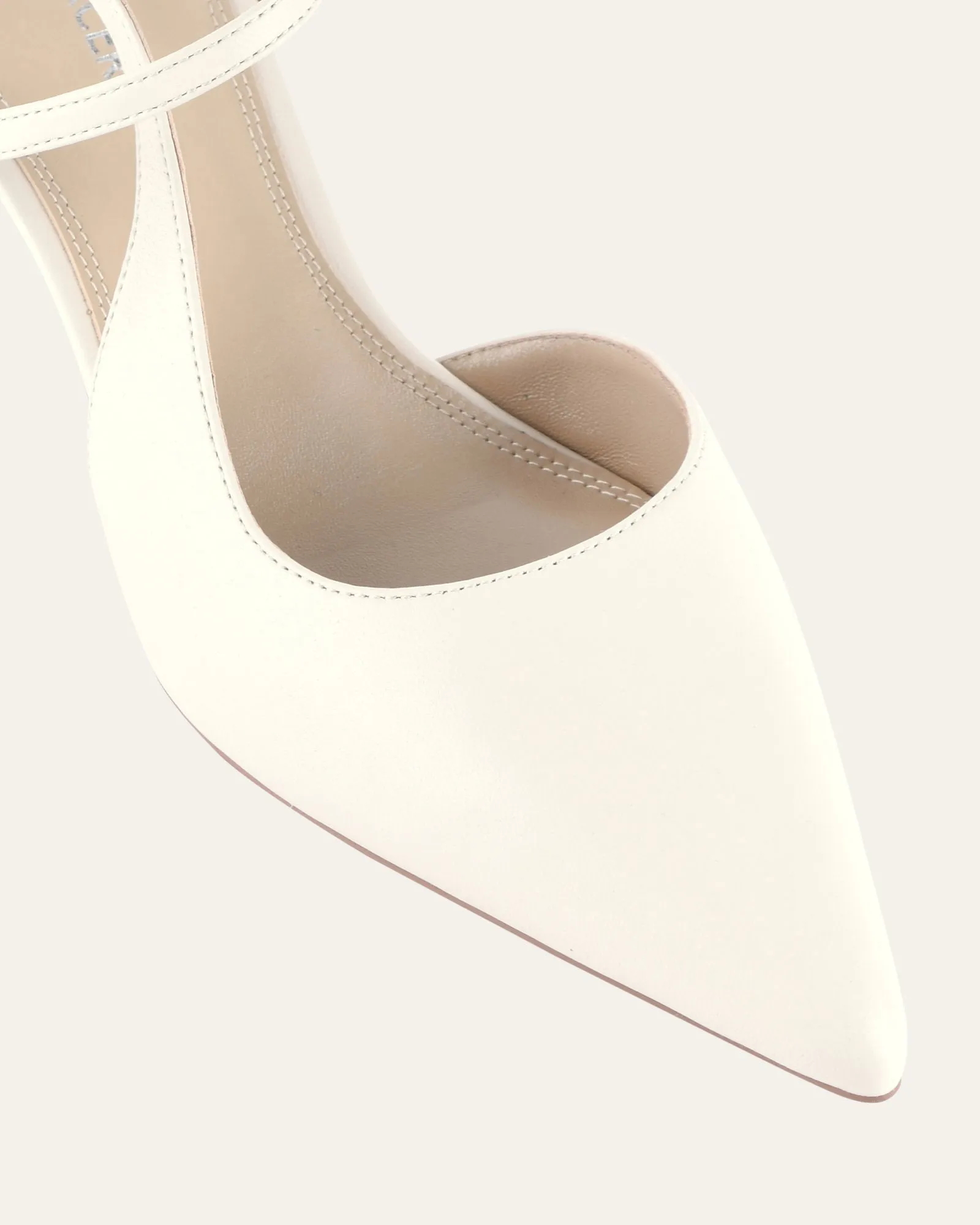 RICKI MID HELLS OFF WHITE LEDER