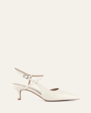 RICKI MID HELLS OFF WHITE LEDER