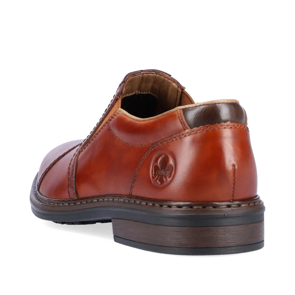Rieker Schuhe 17659-23 Schlupf-Toffee-Lederpantoletten