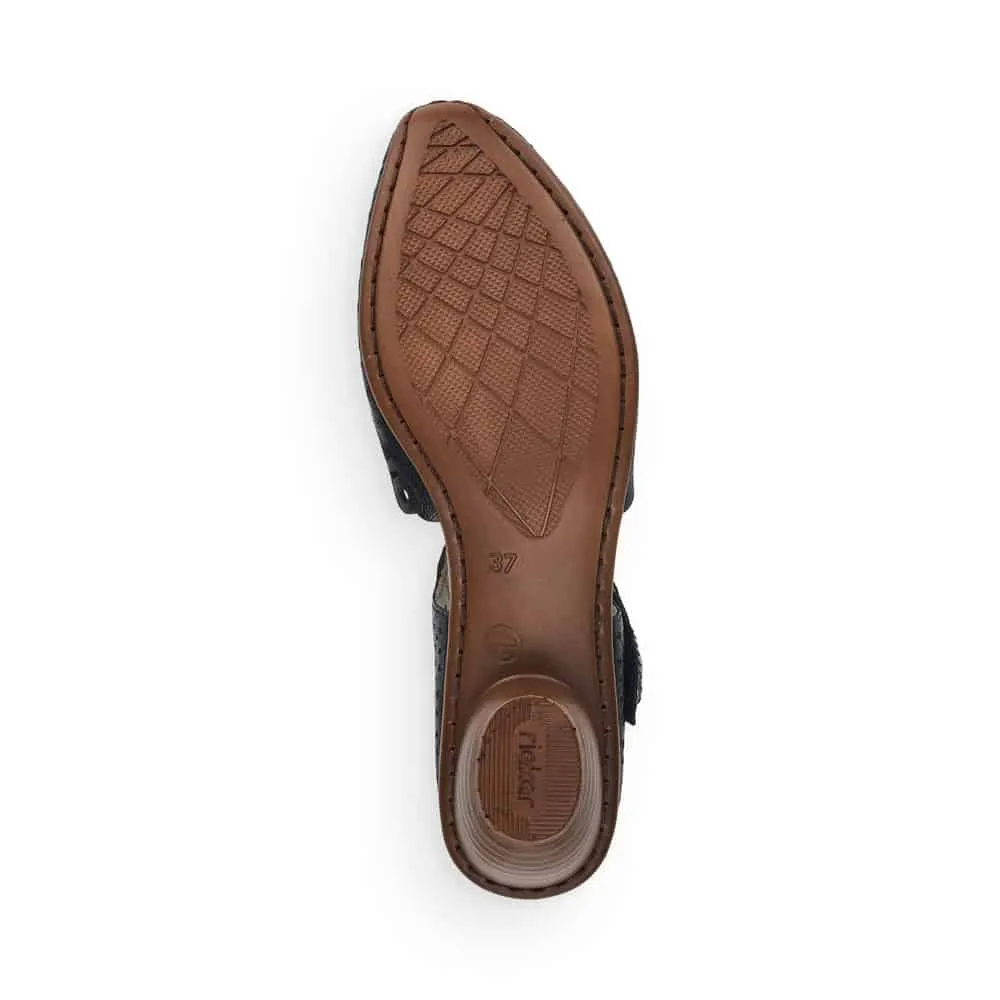 Rieker Schuhe 43753-00 Schwarz Mary Jane