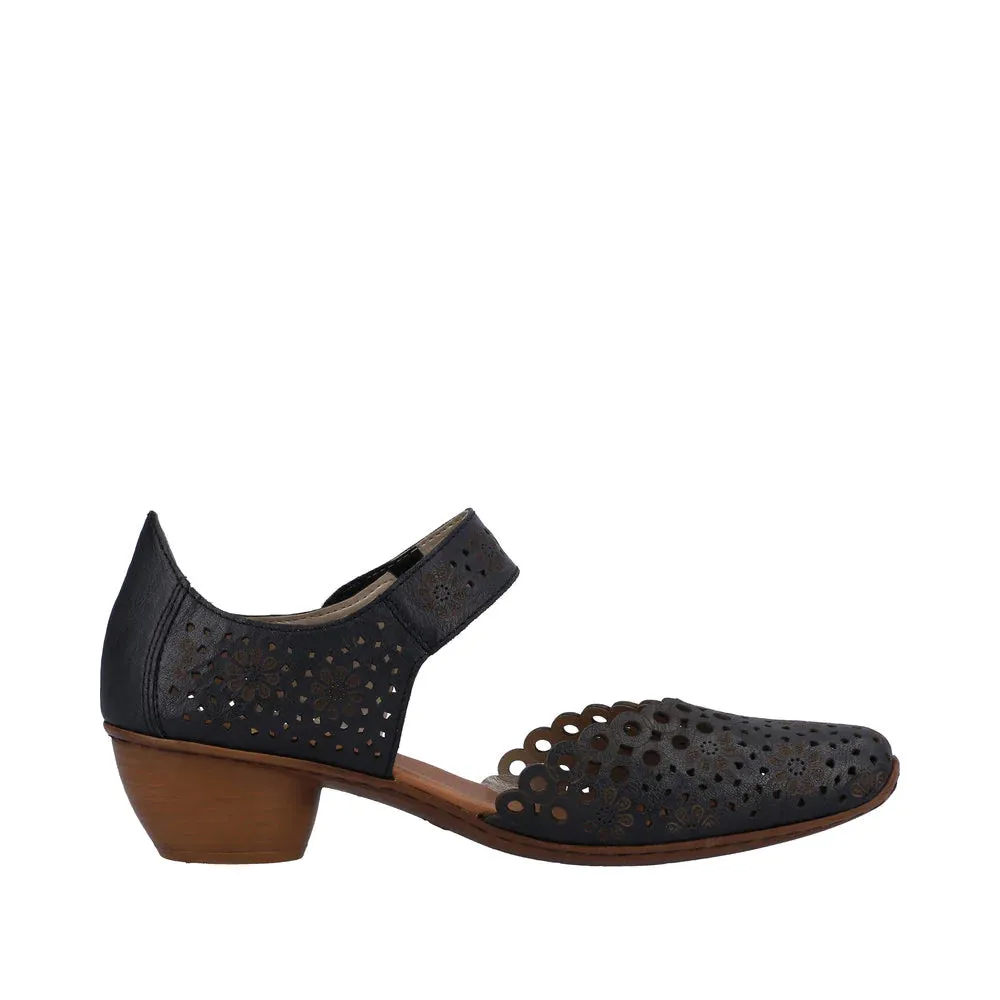 Rieker Schuhe 43753-14 Marine Mary Jane