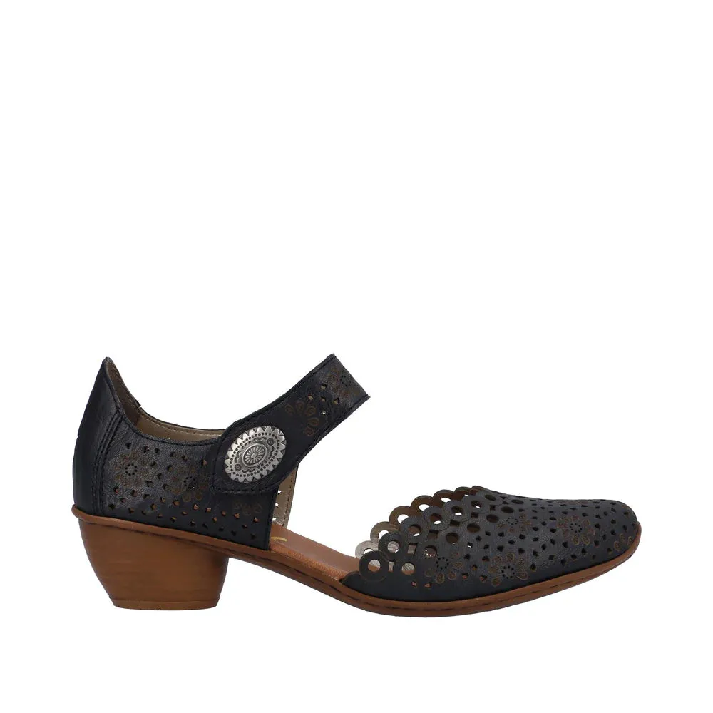 Rieker Schuhe 43753-14 Marine Mary Jane