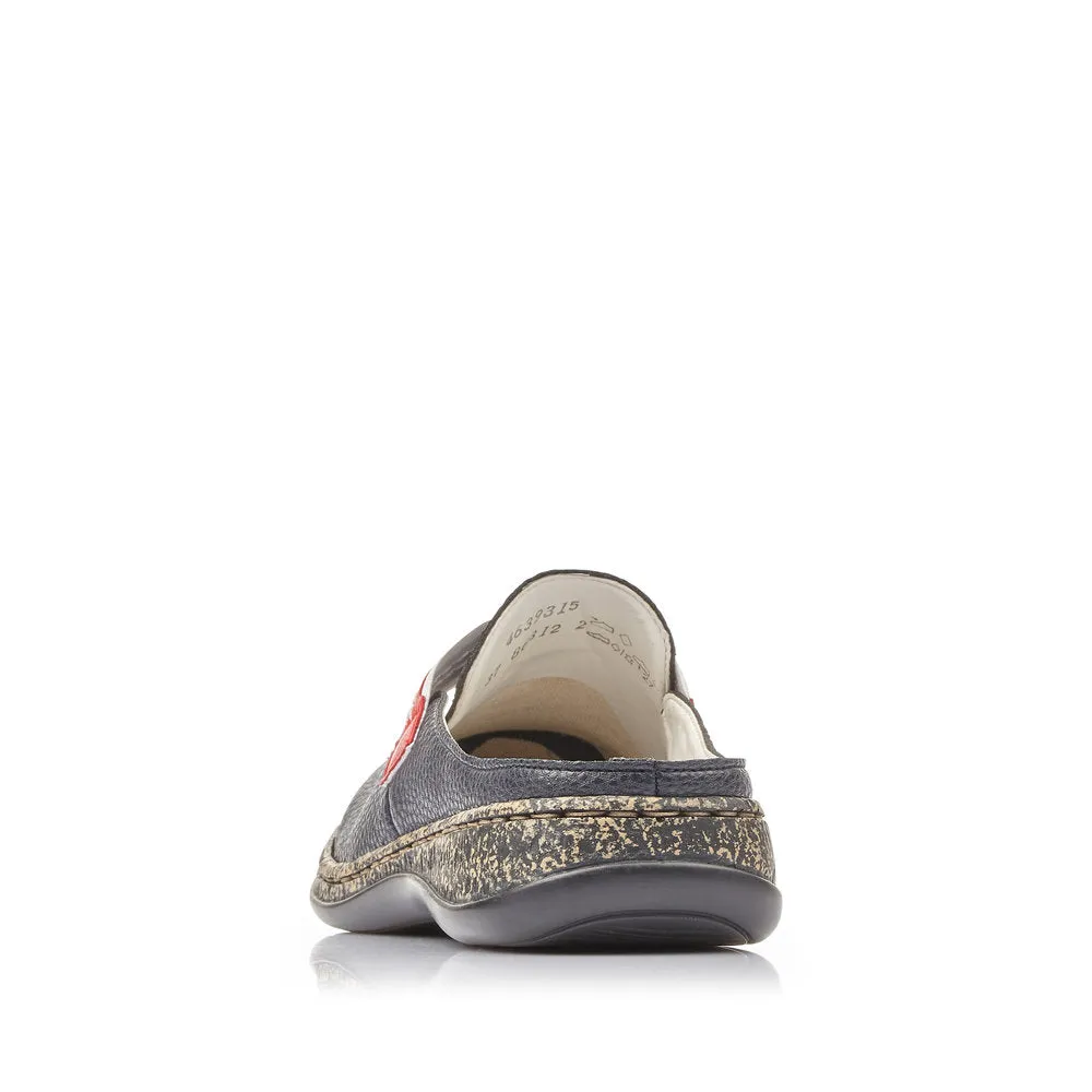 Rieker Schuhe 46393-15 Marineblau/Rot