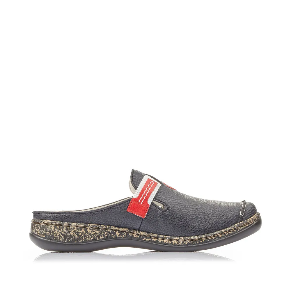 Rieker Schuhe 46393-15 Marineblau/Rot