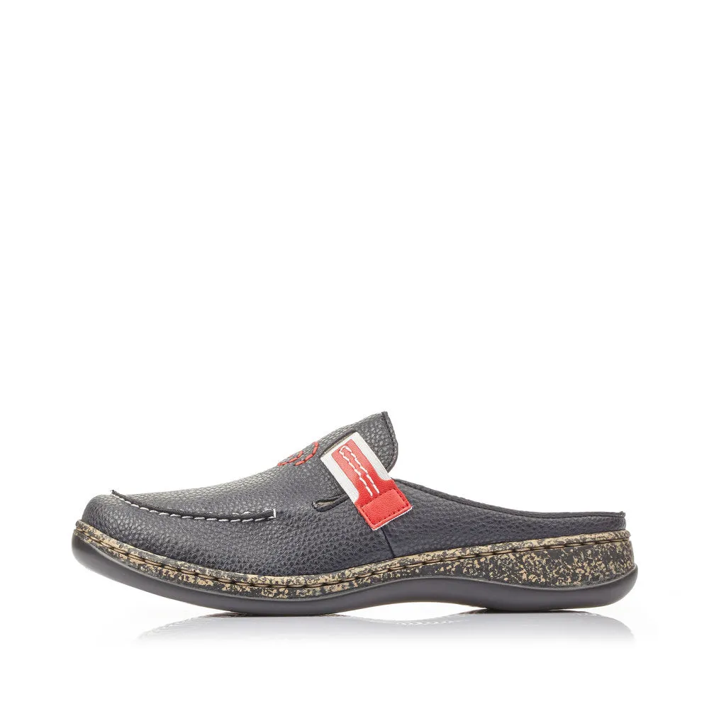 Rieker Schuhe 46393-15 Marineblau/Rot