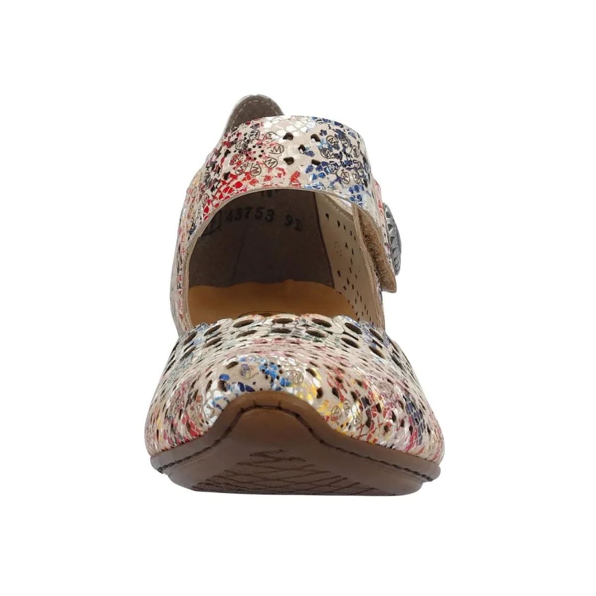 Rieker Damen 43753-91 Beige Multi Leder