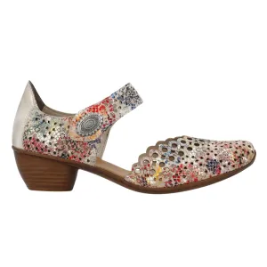 Rieker Damen 43753-91 Beige Multi Leder