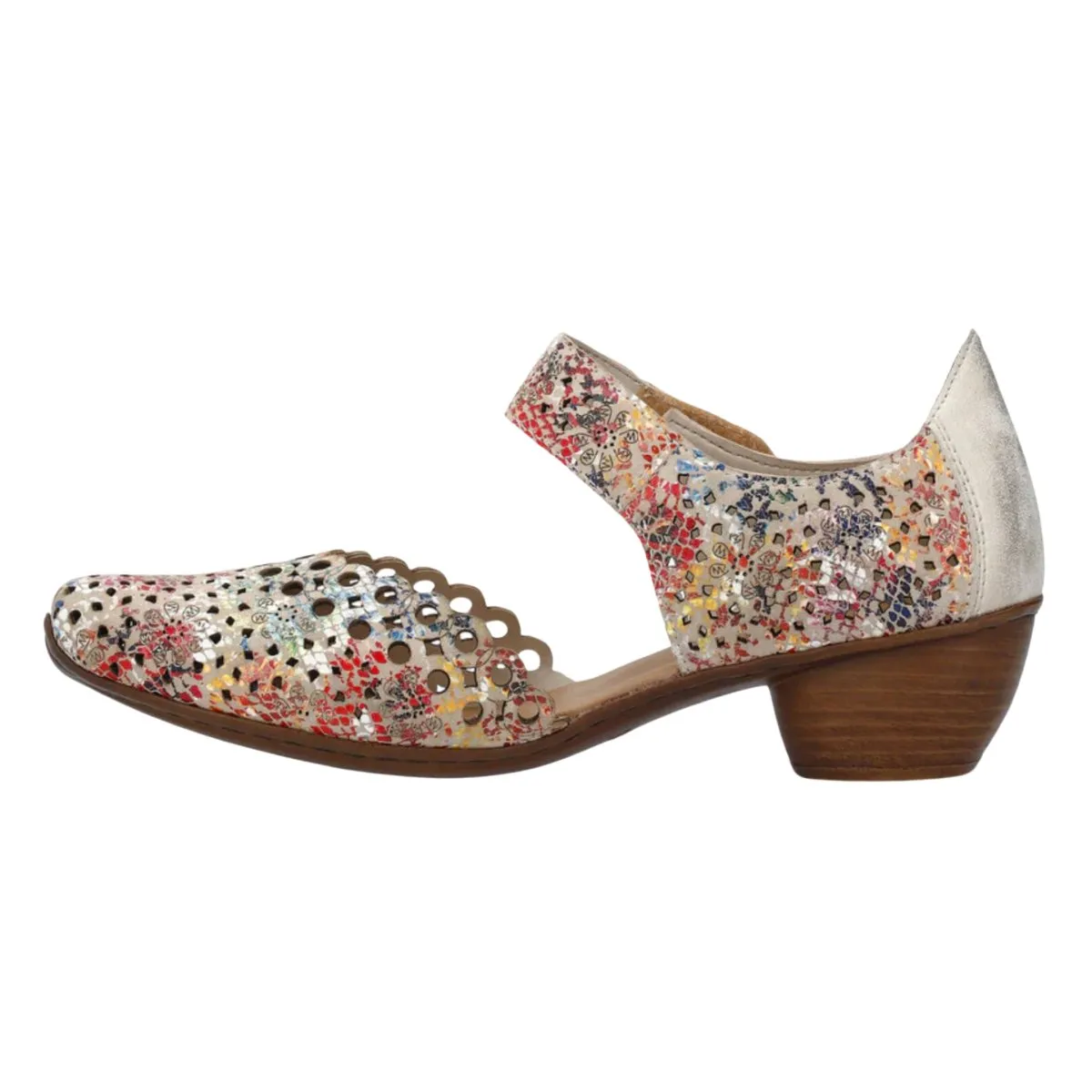 Rieker Damen 43753-91 Beige Multi Leder