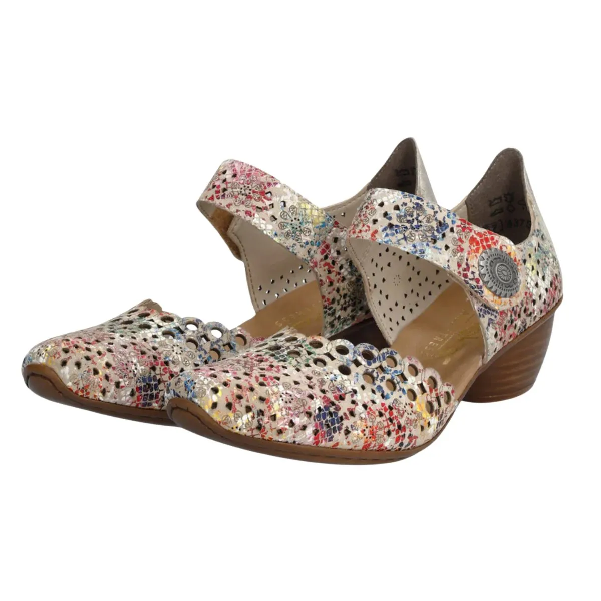 Rieker Damen 43753-91 Beige Multi Leder