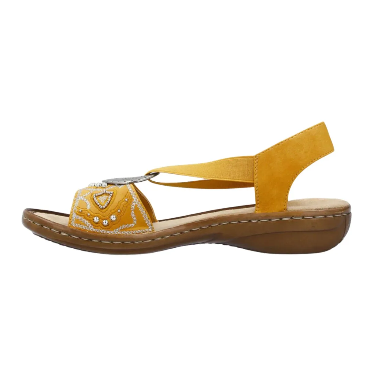 Rieker Damen 608B9-68 Regina Gelb