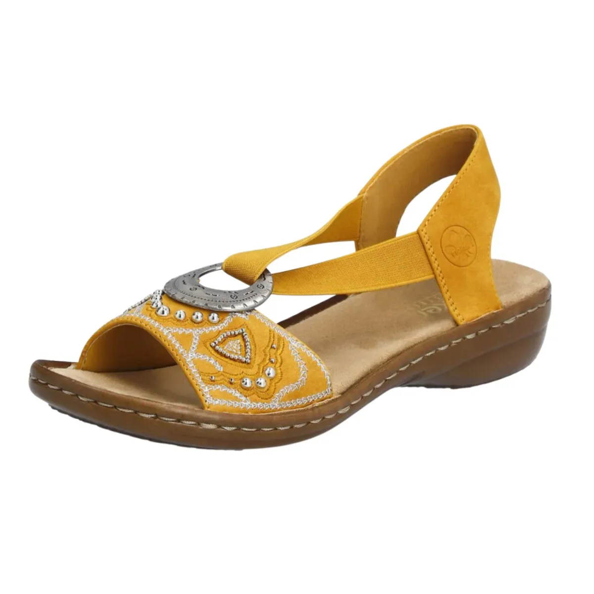 Rieker Damen 608B9-68 Regina Gelb