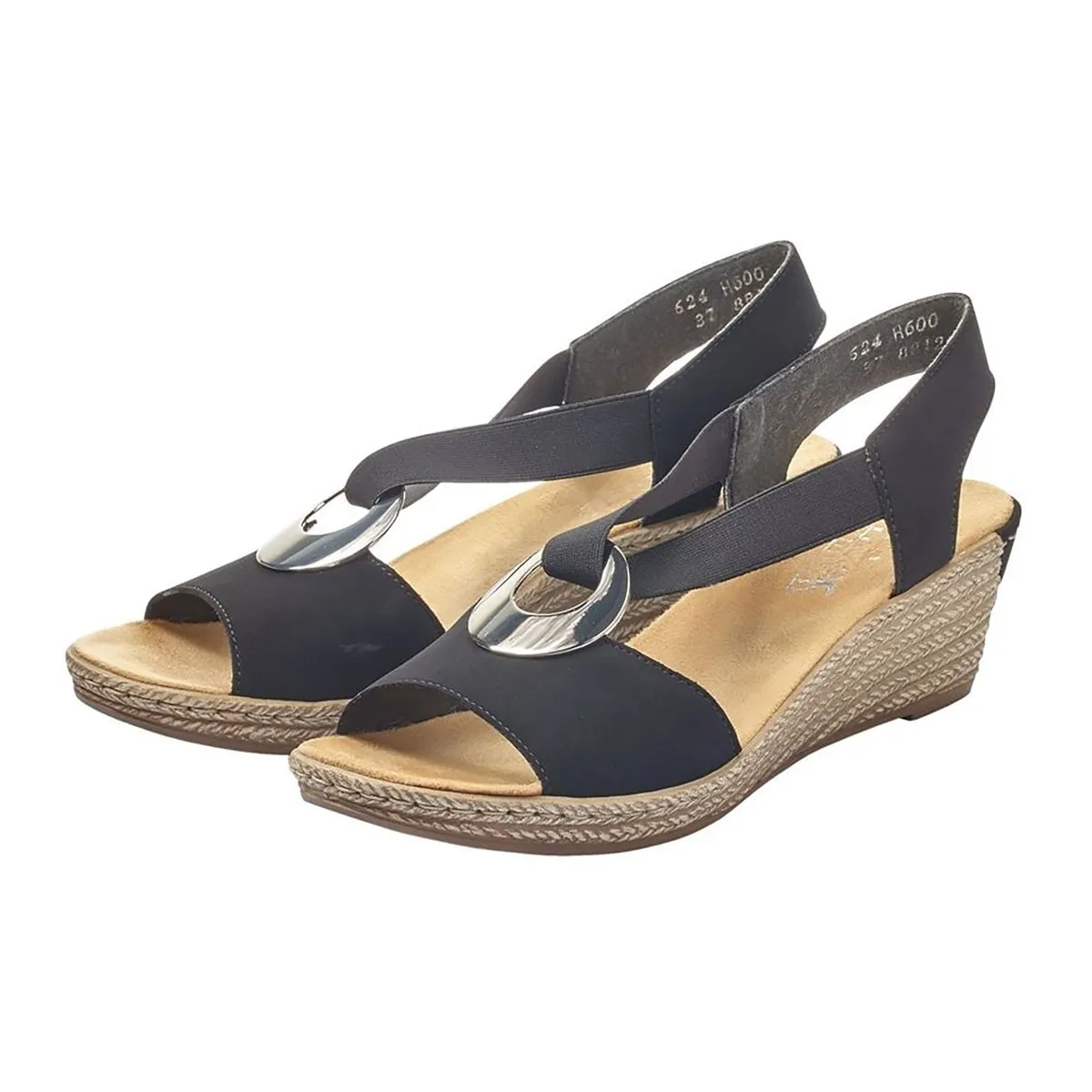 Rieker Damen 624H6-00 Schwarz