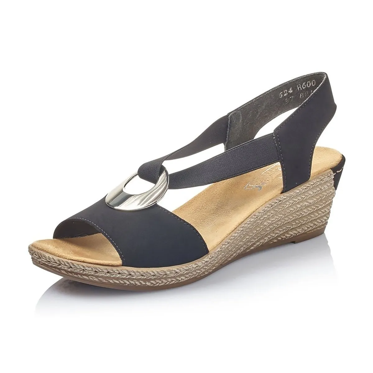Rieker Damen 624H6-00 Schwarz