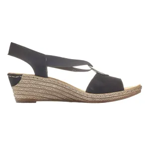 Rieker Damen 624H6-00 Schwarz