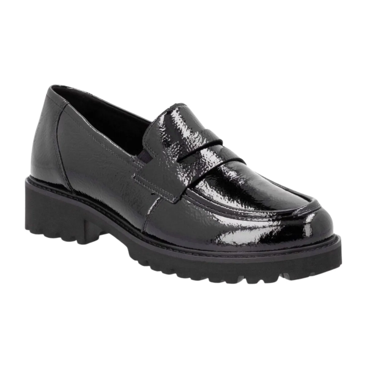 Rieker Damen D8602-00 Hochglanz Schwarz