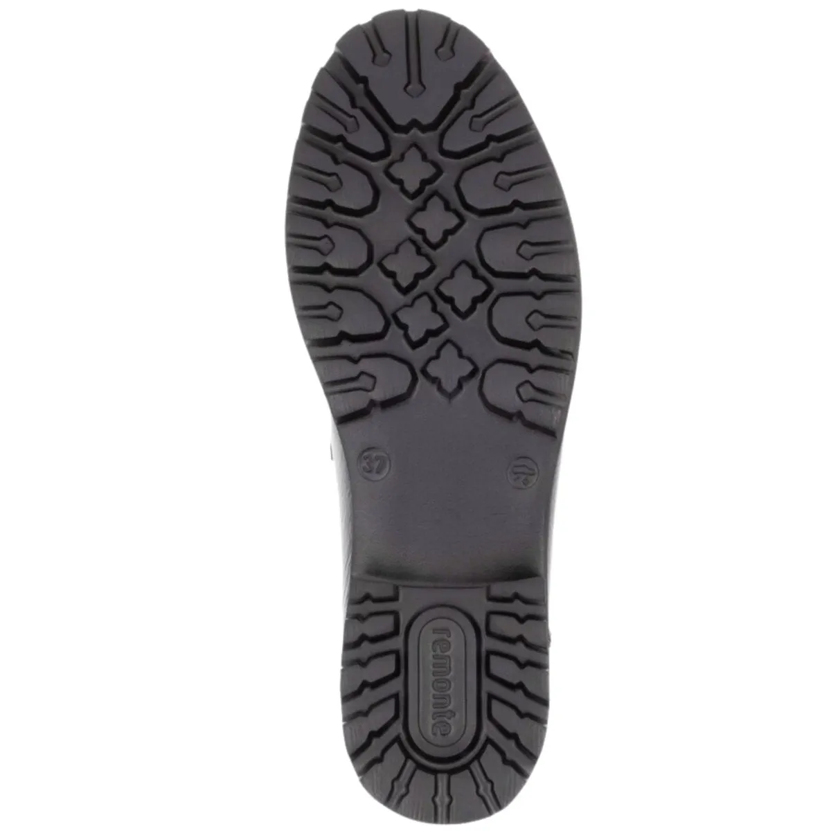 Rieker Damen D8602-00 Hochglanz Schwarz