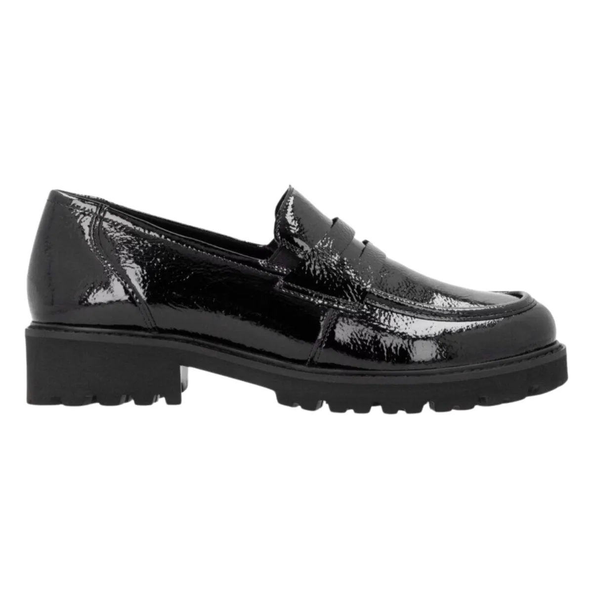Rieker Damen D8602-00 Hochglanz Schwarz