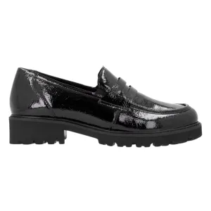 Rieker Damen D8602-00 Hochglanz Schwarz