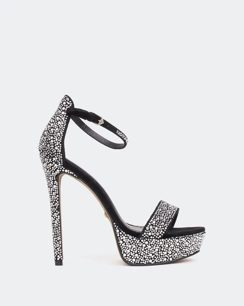 Rinna, Schwarz Wildleder/Suède Noir