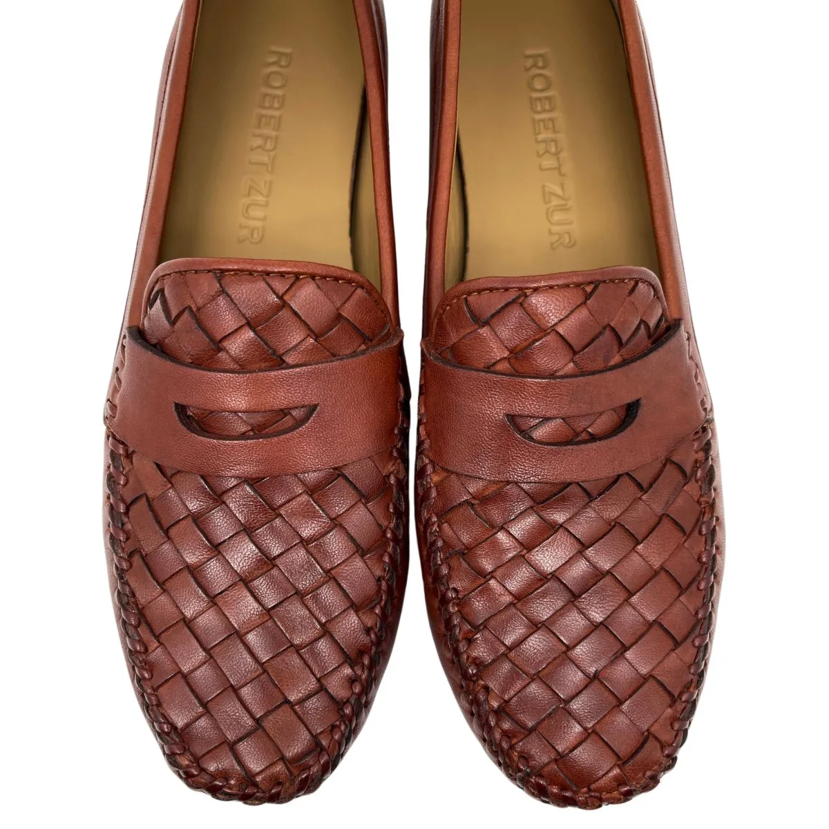 Robert Zur Damen Petra Vintage Gepäck Geflochtenes Leder