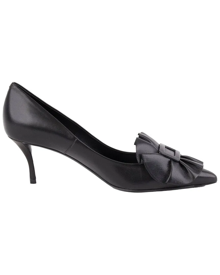 Roger Vivier Rüschen-Schnalle Leder Pumps_Roger-Vivier