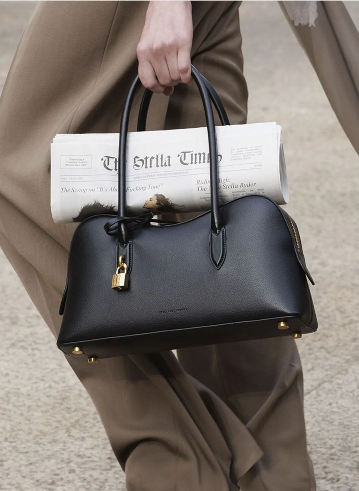 Ryder Schultertasche, Schwarze Taschen_Stella Mccartney_Taschen