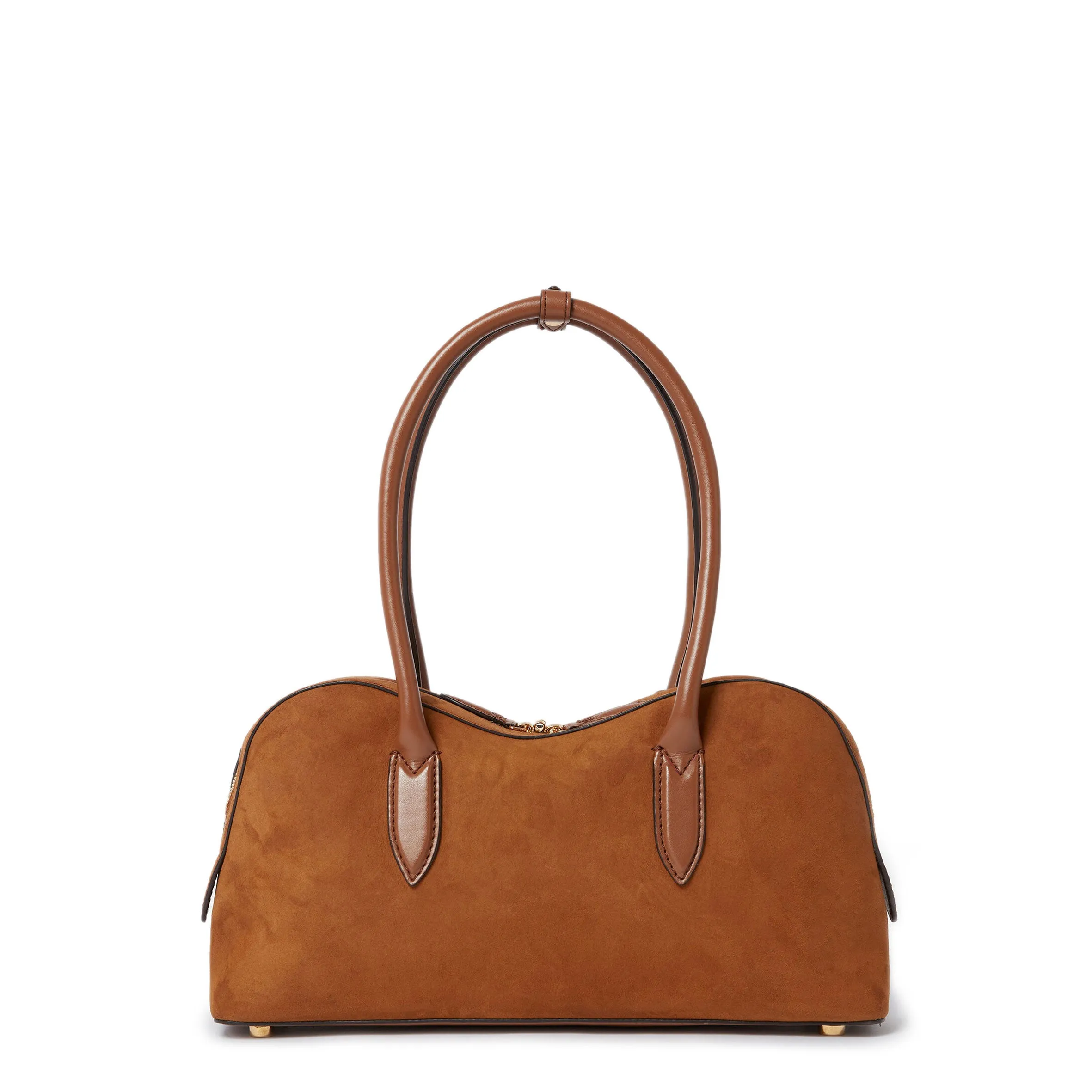 Ryder Schultertasche, Wildleder, Cognac Taschen_Stella Mccartney_Taschen