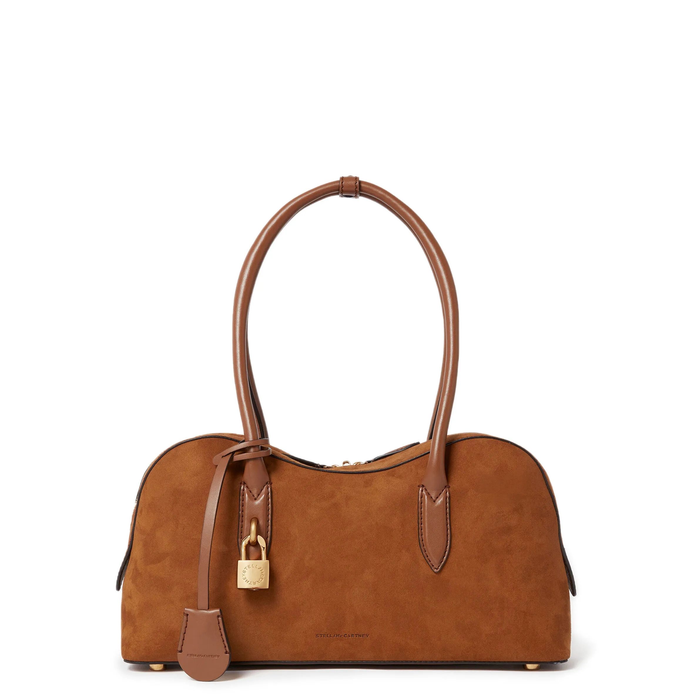 Ryder Schultertasche, Wildleder, Cognac Taschen_Stella Mccartney_Taschen
