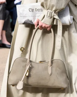 Ryder Schultertasche, Wildleder, Khaki Taschen_Stella Mccartney_Taschen