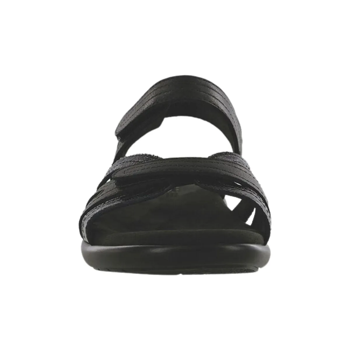 S A S Damen Pier Sepia Schwarz Sand Leder