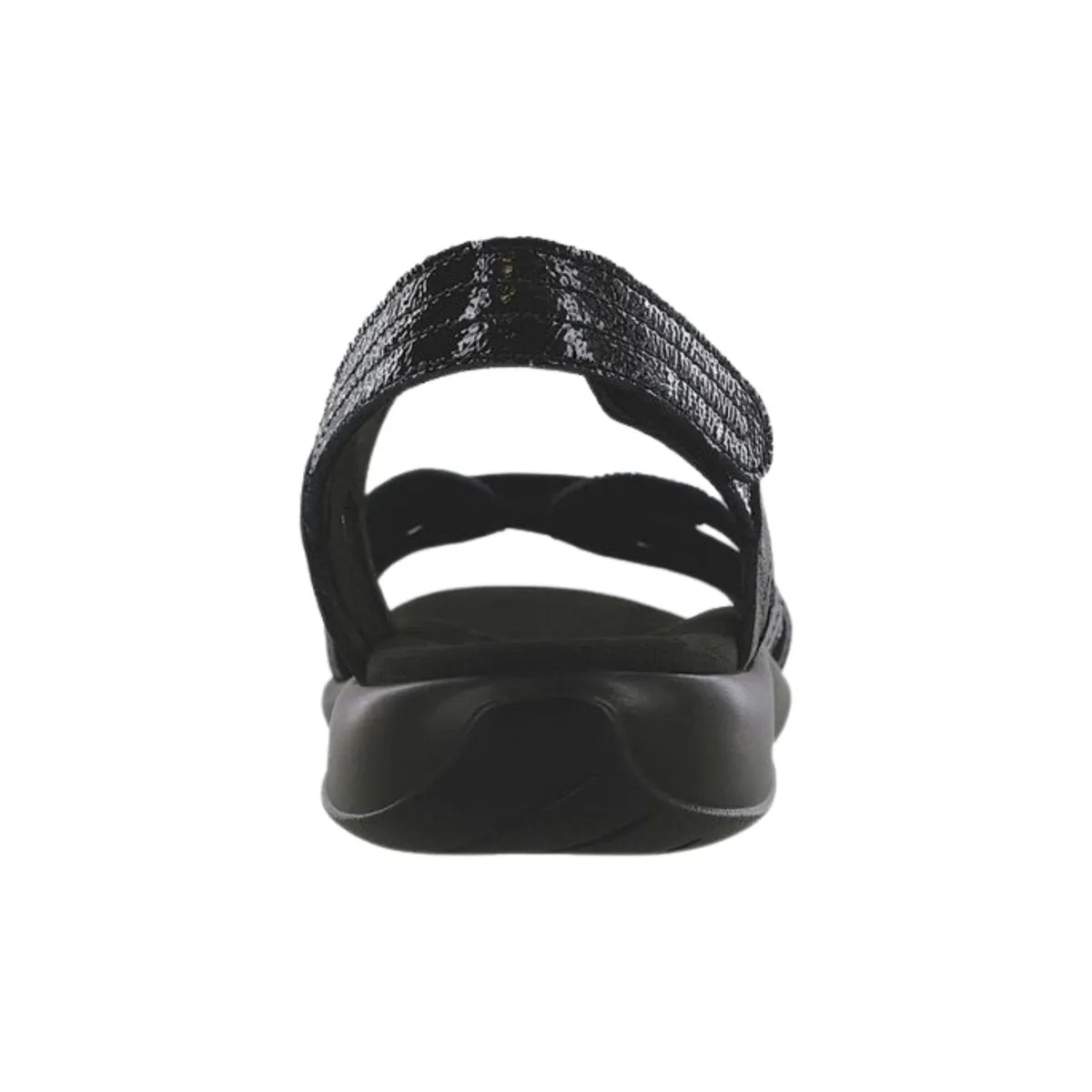 S A S Damen Pier Sepia Schwarz Sand Leder