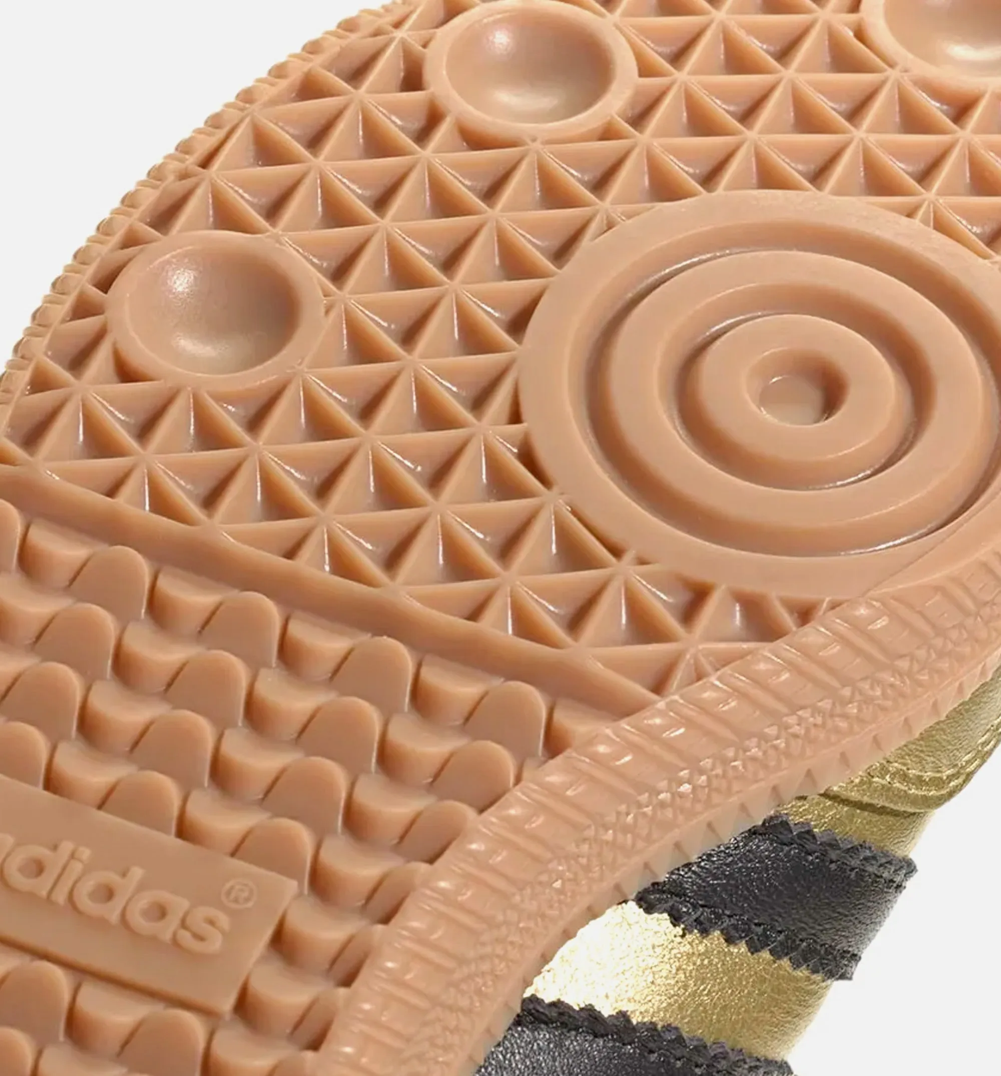 Samba LT Damen Lifestyle-Schuh - Gold Metallic/Core Schwarz/Gummi