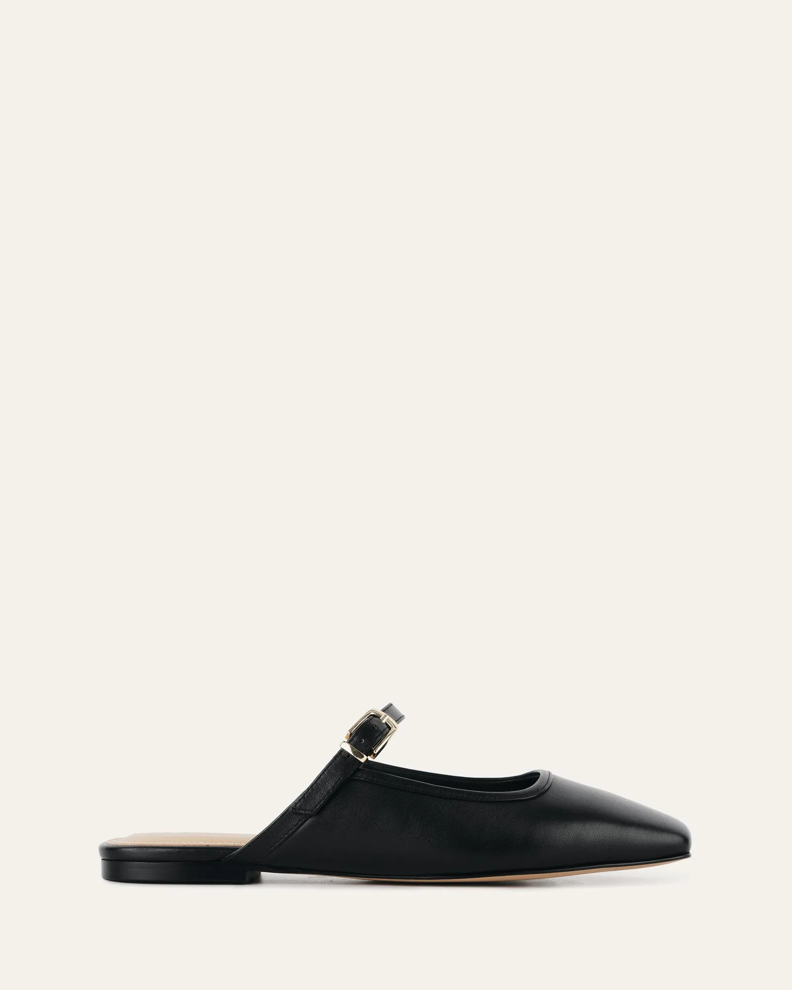SAMMY DRESS FLATS SCHWARZES LEDER