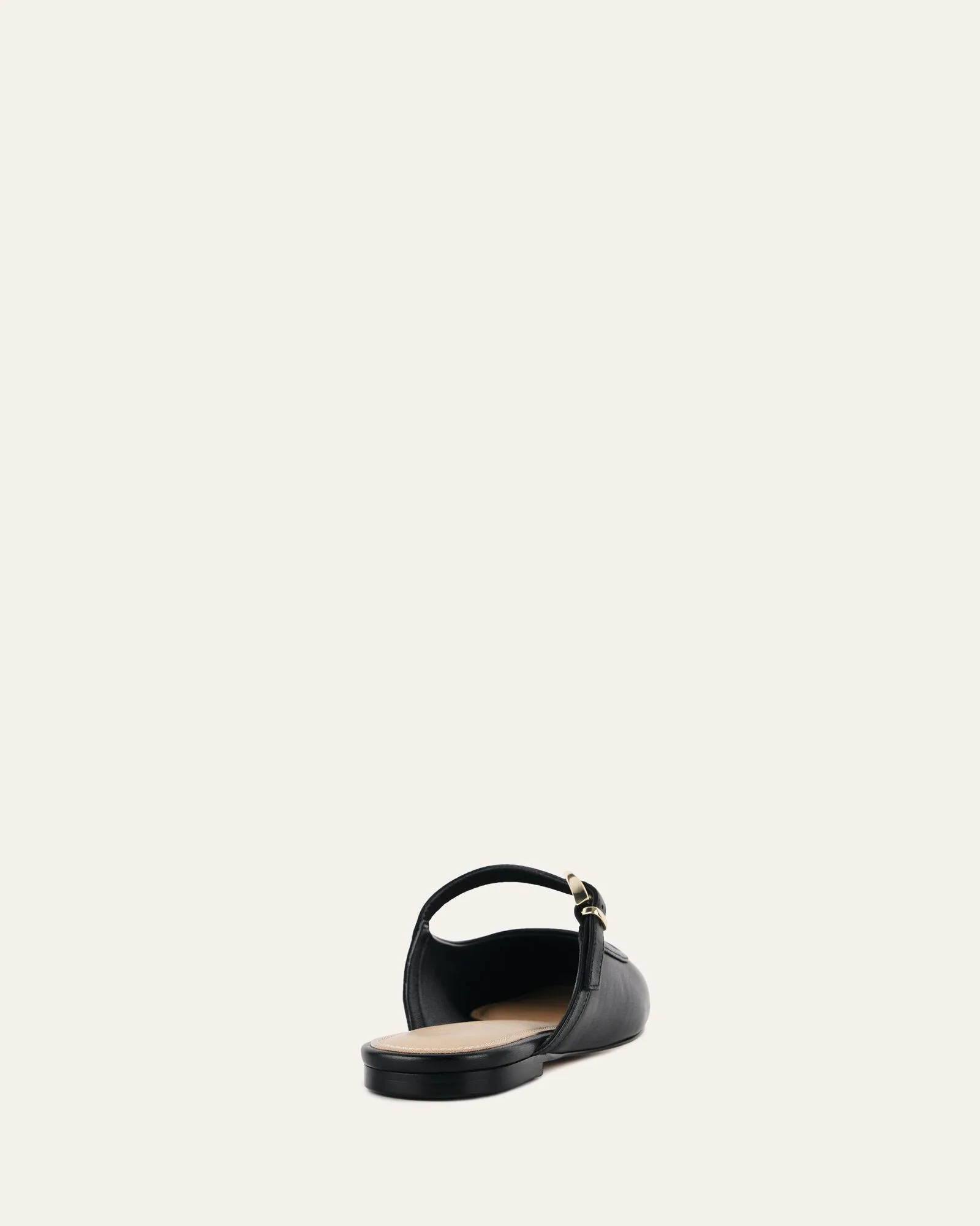 SAMMY DRESS FLATS SCHWARZES LEDER