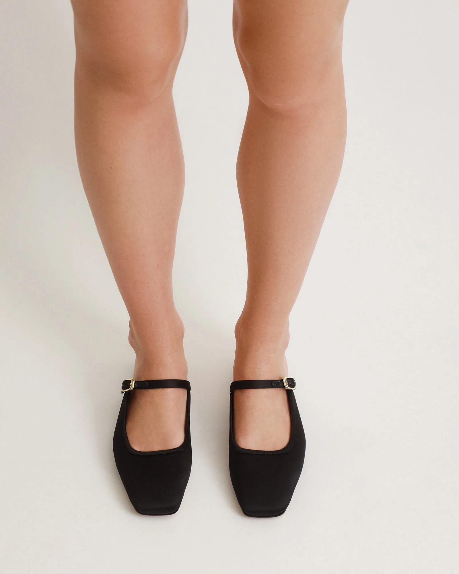SAMMY DRESS FLATS SCHWARZES LEDER
