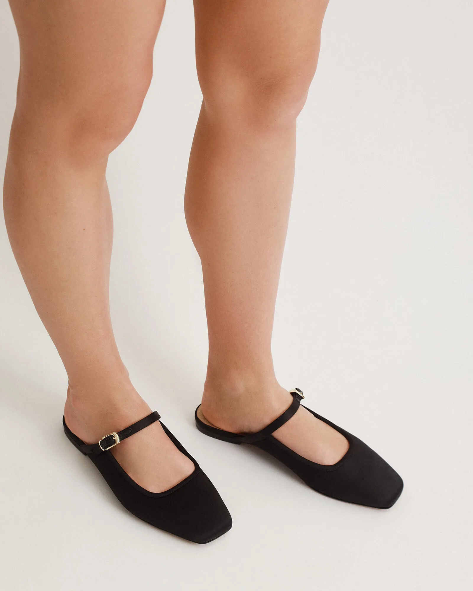 SAMMY DRESS FLATS SCHWARZES LEDER