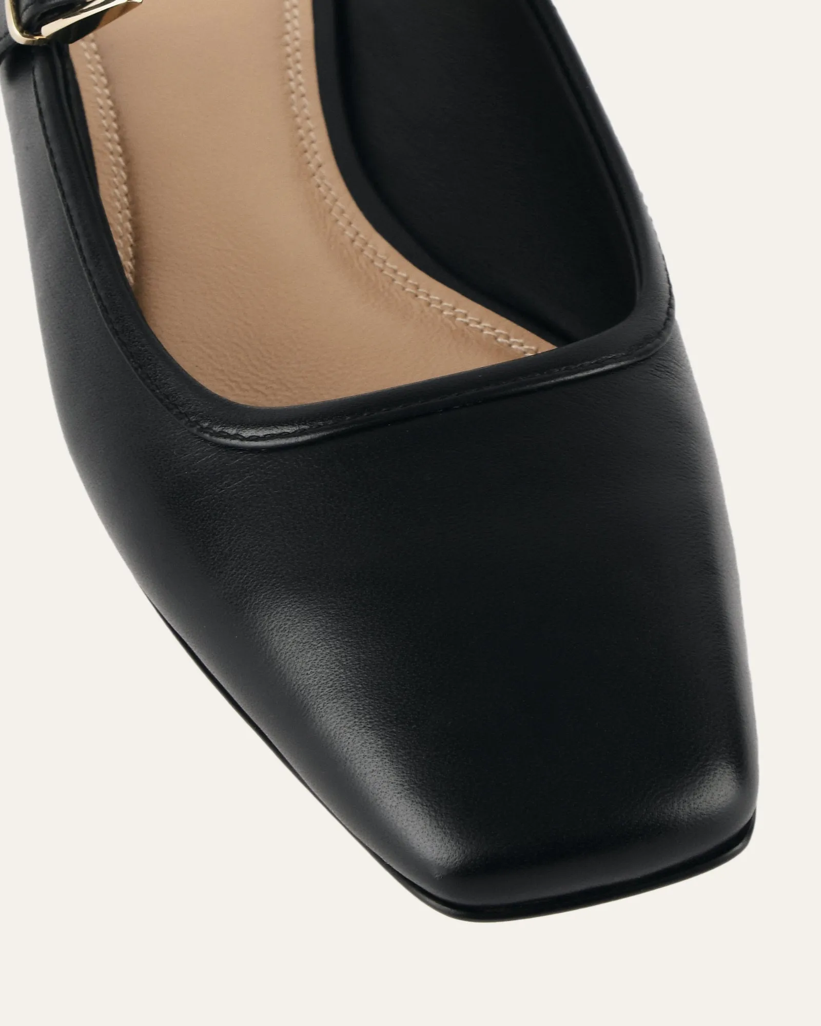 SAMMY DRESS FLATS SCHWARZES LEDER
