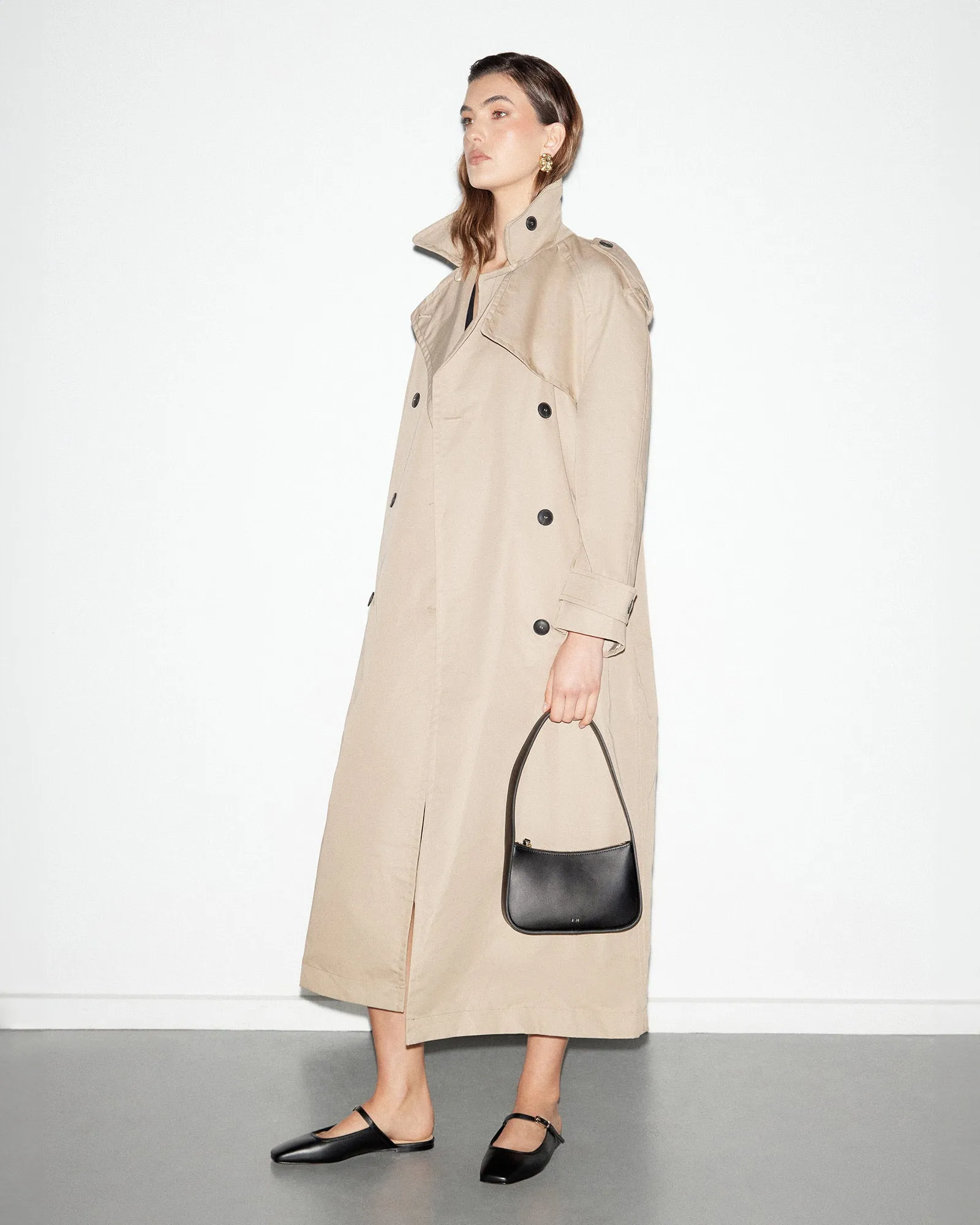 SAMMY DRESS FLATS SCHWARZES LEDER