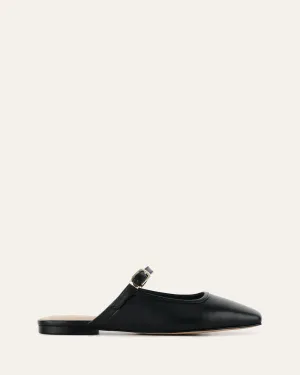 SAMMY DRESS FLATS SCHWARZES LEDER
