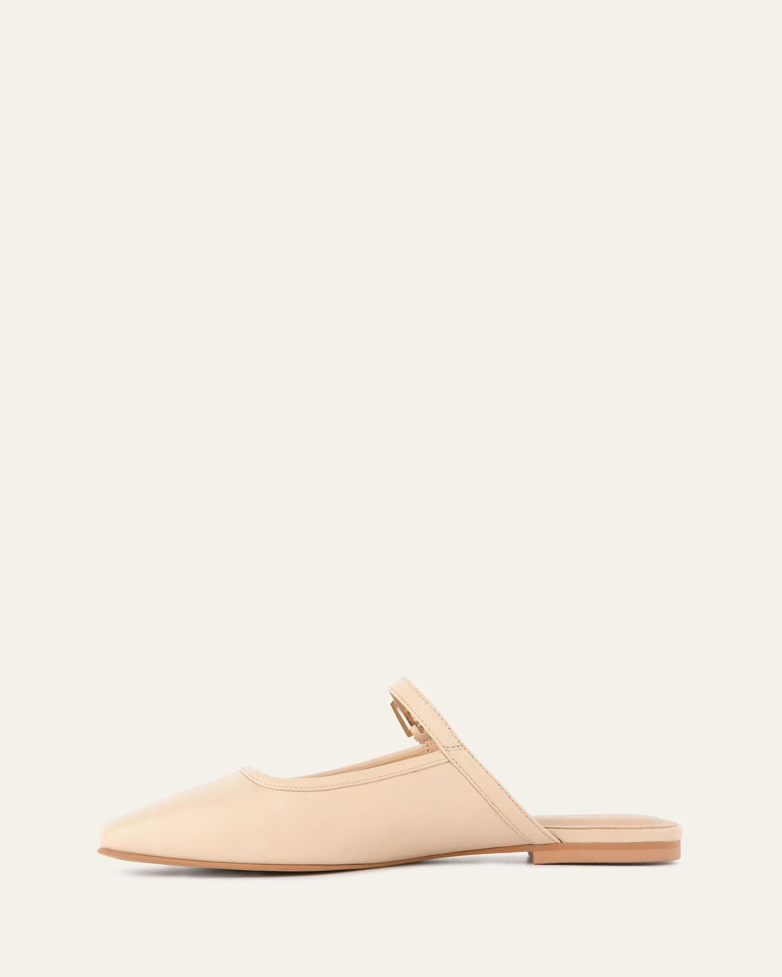 SAMMY DRESS FLATS SAND LEDER