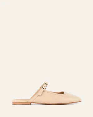 SAMMY DRESS FLATS SAND LEDER