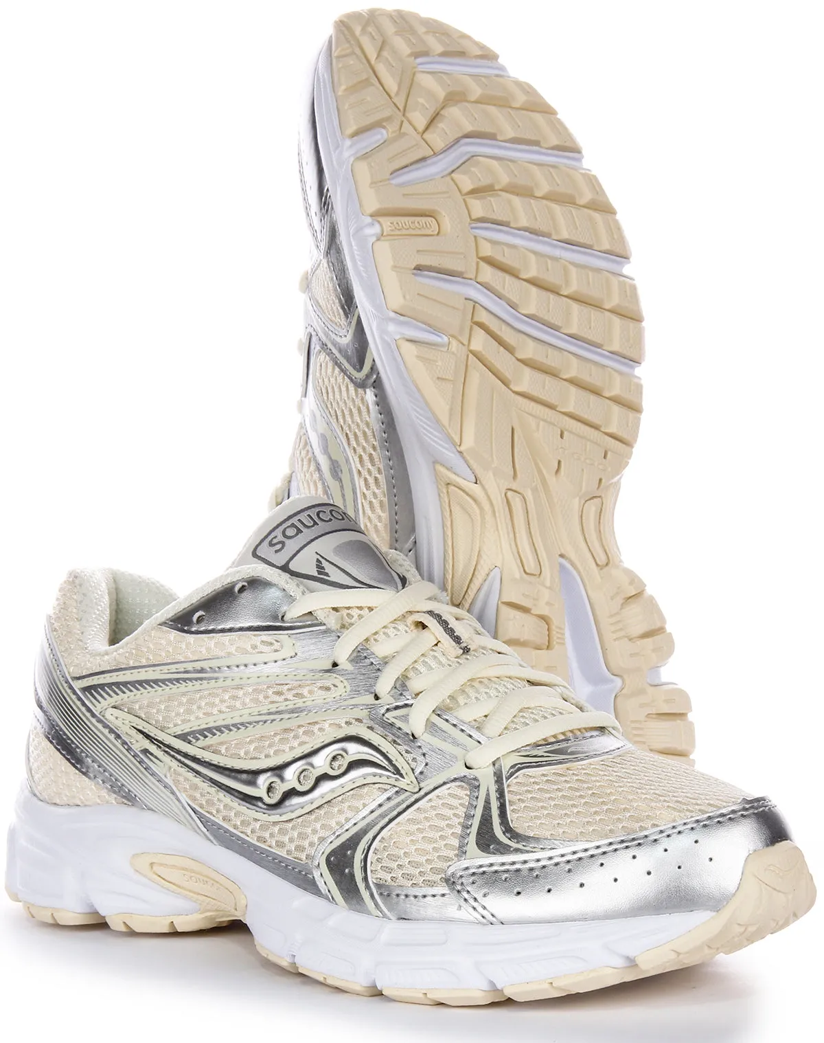 Saucony Ride Millennium In Creme für Damenschuhe Saucony