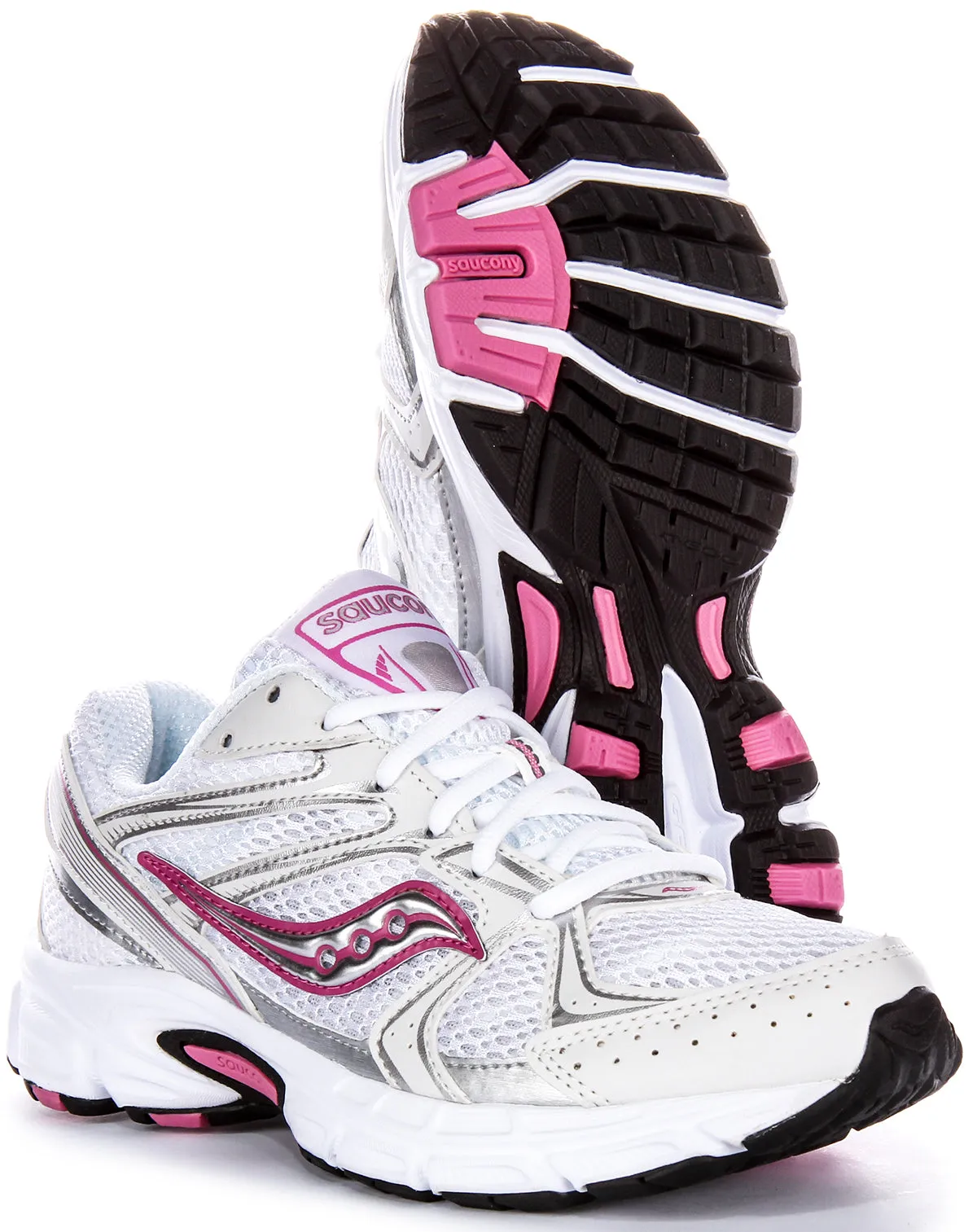 Saucony Ride Millennium in Weiß Rosa für Damen Schuhe Saucony