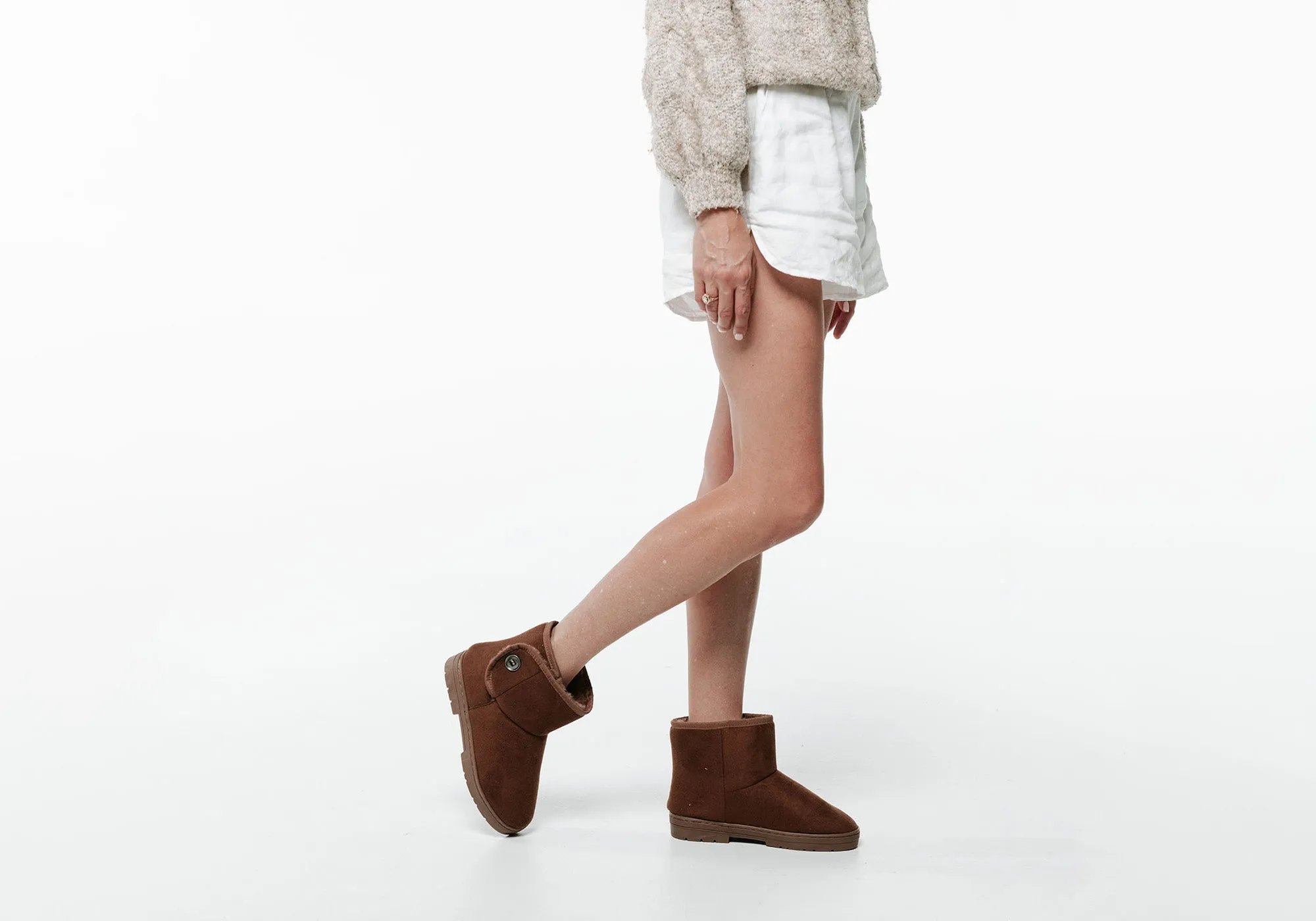 Scholl Orthaheel Fluffy II Damen Komfort Hausschuhe Stiefel mit Unterstützung Scholl Orthaheel Schuhe