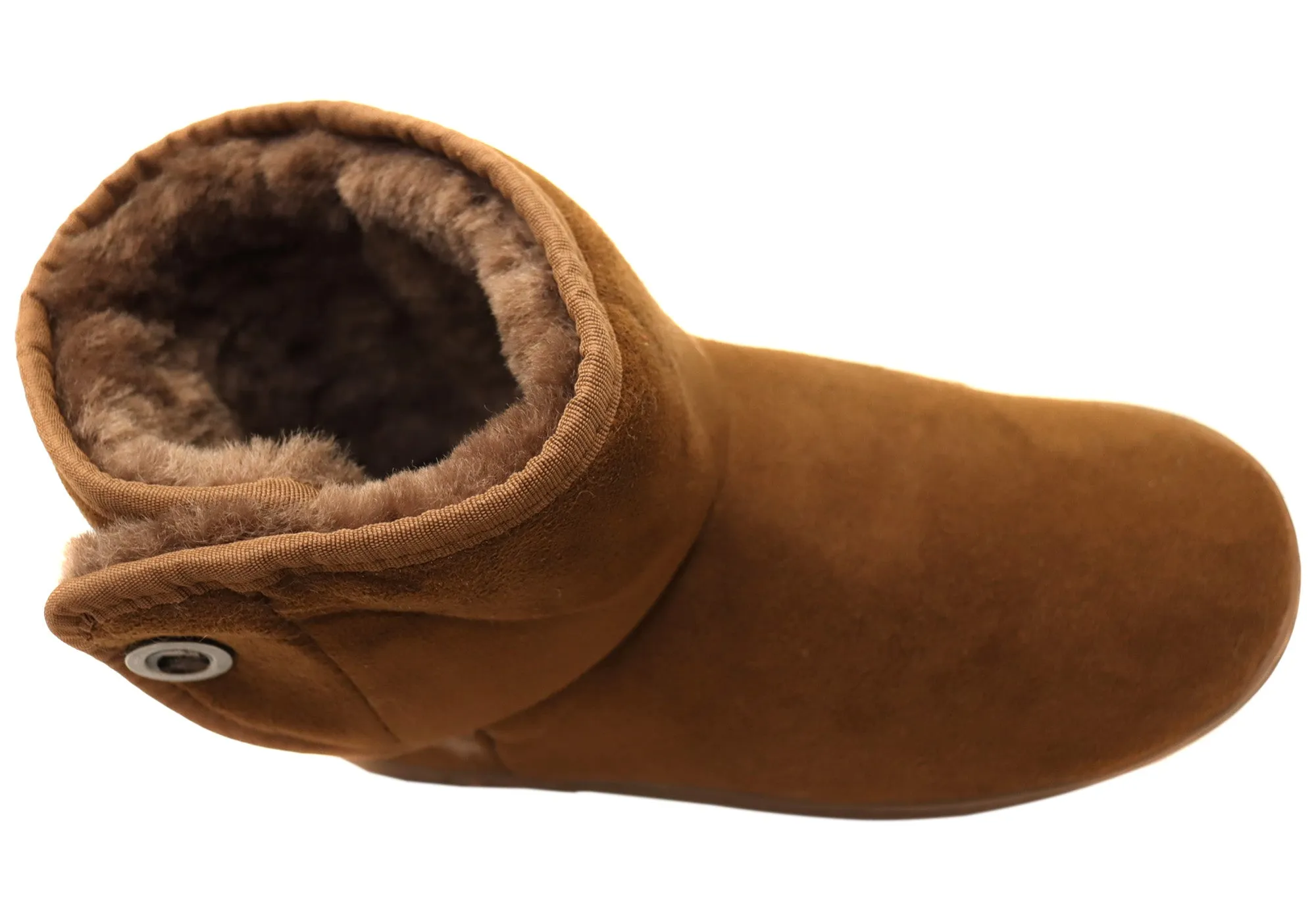 Scholl Orthaheel Fluffy II Damen Komfort Hausschuhe Stiefel mit Unterstützung Scholl Orthaheel Schuhe