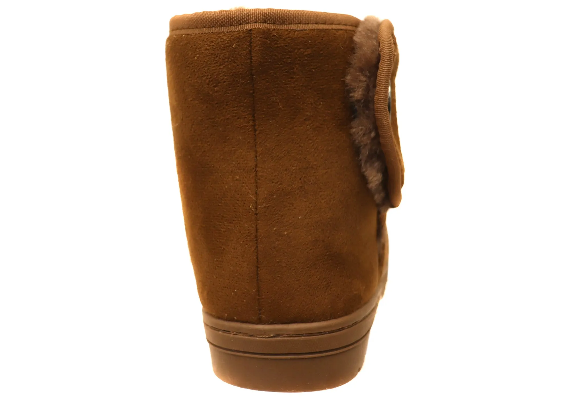 Scholl Orthaheel Fluffy II Damen Komfort Hausschuhe Stiefel mit Unterstützung Scholl Orthaheel Schuhe